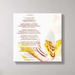 Lienzo Orquídea "Una pequeña oración"