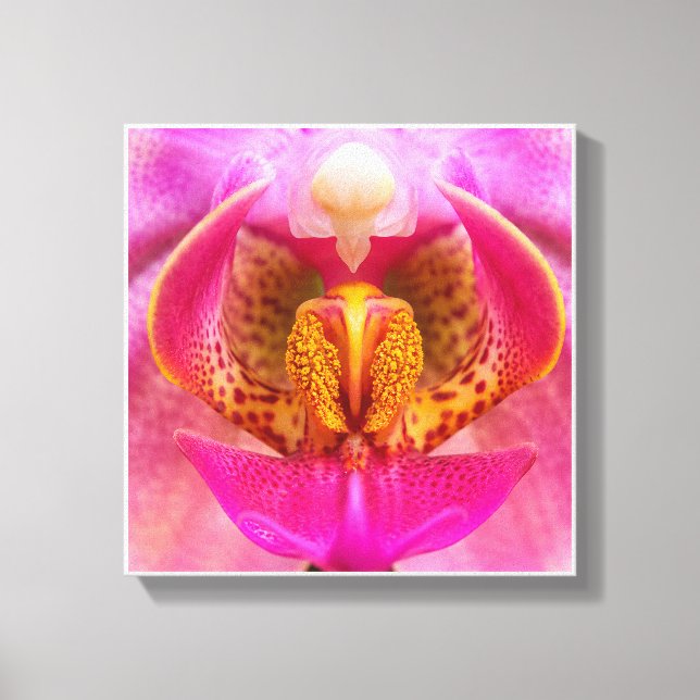 Lienzo Orquídea Vibrante (Anverso)