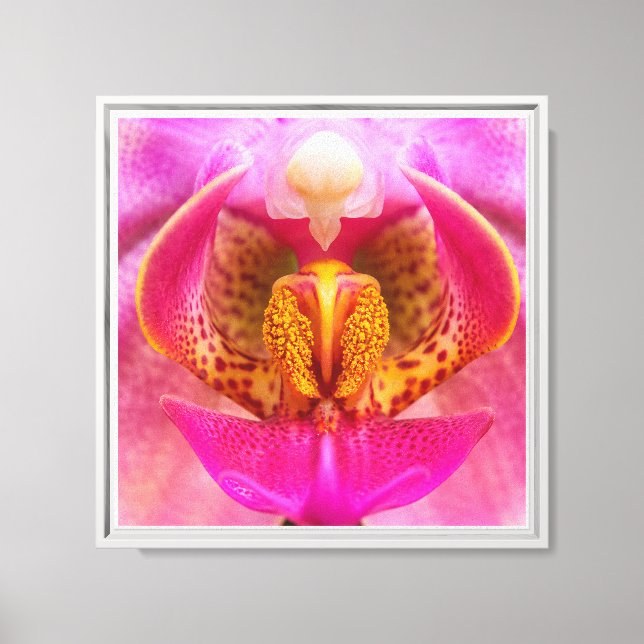 Lienzo Orquídea Vibrante (Anverso)