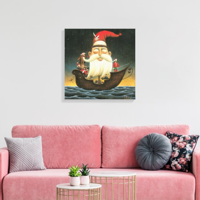 Lienzo Oscuro Fantasía Santa Pirate Canvas Art (Insitu (Sala de estar))