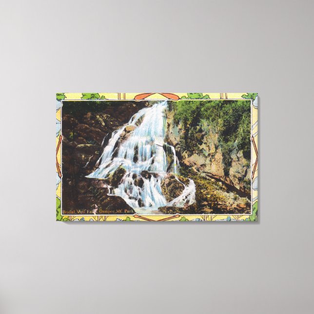 Lienzo Osipee Mountain Park Vista del velo de novias (Anverso)