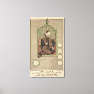 Lienzo Osman I (1259-1326) fundador del Imperio Otomano