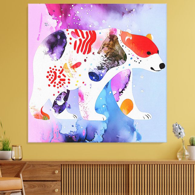 Lienzo Oso celestial con una sonrisa          (Insitu (Sala de estar))