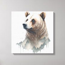 Oso de color de agua