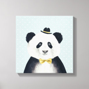 Lienzo Oso de panda de la acuarela