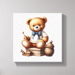 Lienzo Oso de Teddy