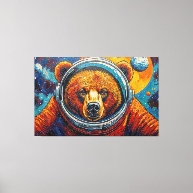 LIENZO OSO EN EL ESPACIO (Anverso)