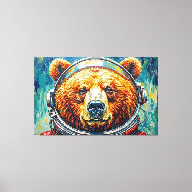 LIENZO OSO EN EL ESPACIO-3 (Anverso)