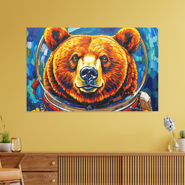 LIENZO OSO EN EL ESPACIO-8 (Insitu (Sala de estar))