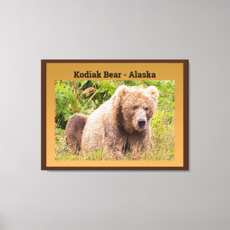 Lienzo Oso Kodiak - Alaska