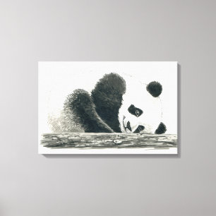 Lienzo Oso panda