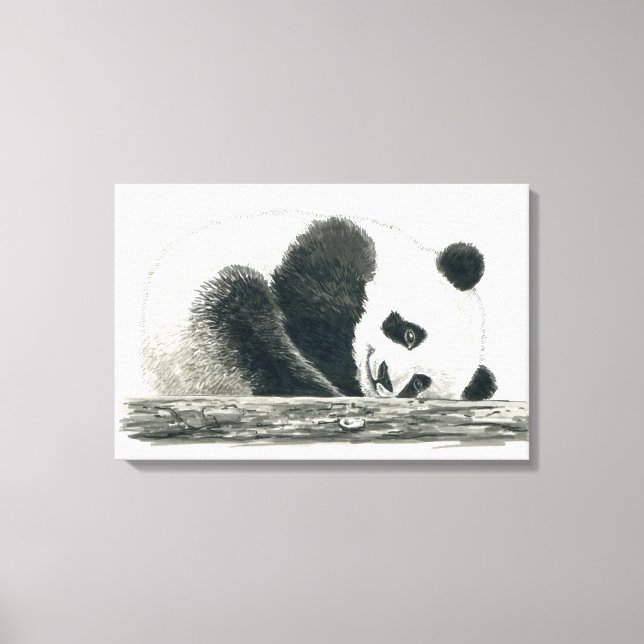 Lienzo Oso panda (Anverso)