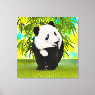 Lienzo Oso Panda Lindo Regalo Perfecto para Amantes de An