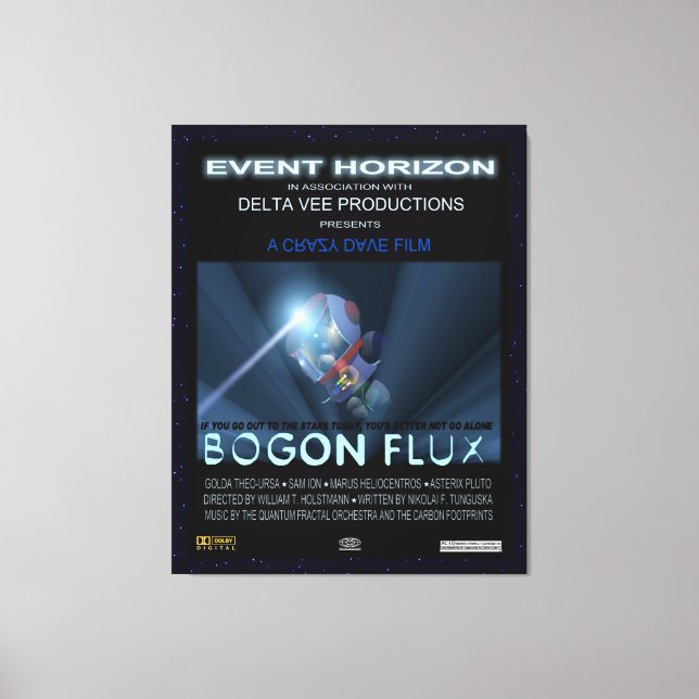 Lienzo Osos De Teddy En El Espacio (Anverso)