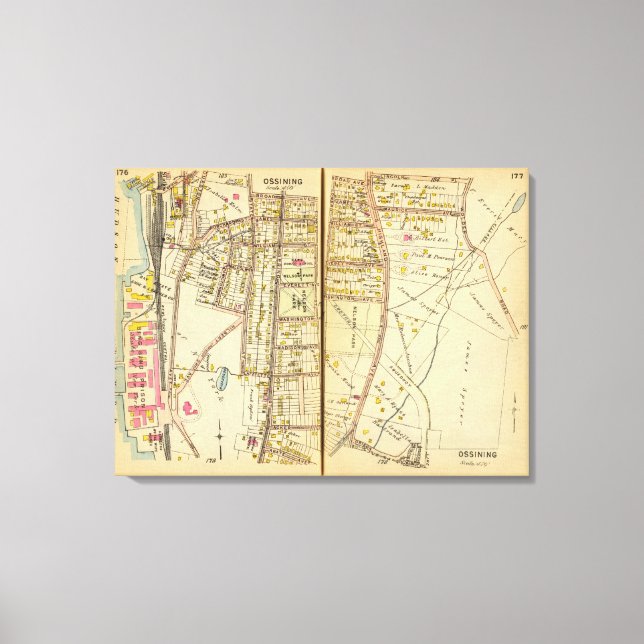 Lienzo Ossining, Nueva York (Anverso)