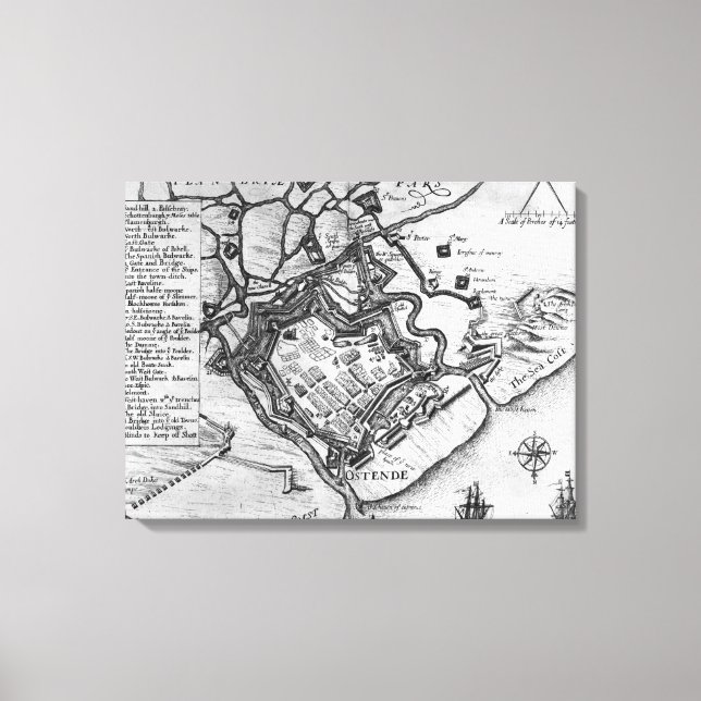 Lienzo Ostende, de 'Commentaries' (Anverso)
