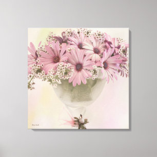 Lienzo Osteospernum rosa