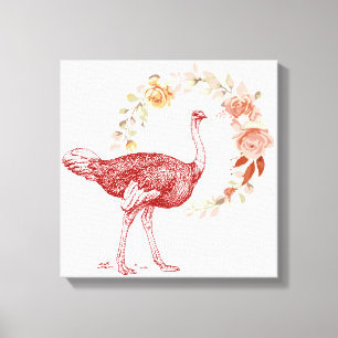 Lienzo Ostrich