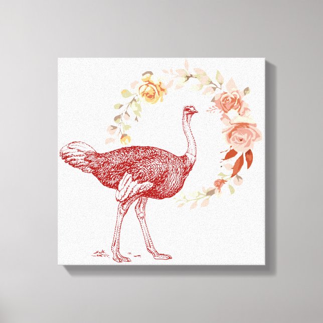 Lienzo Ostrich (Anverso)