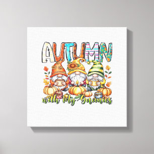 Lienzo Otoño Con Mis Gnomos Camiseta Clásica.png