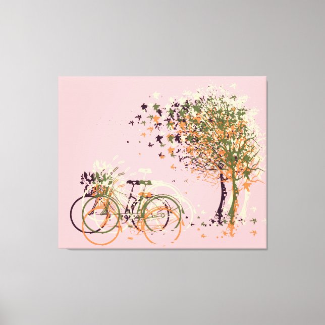 Lienzo Otoño deja árboles #2 (Anverso)