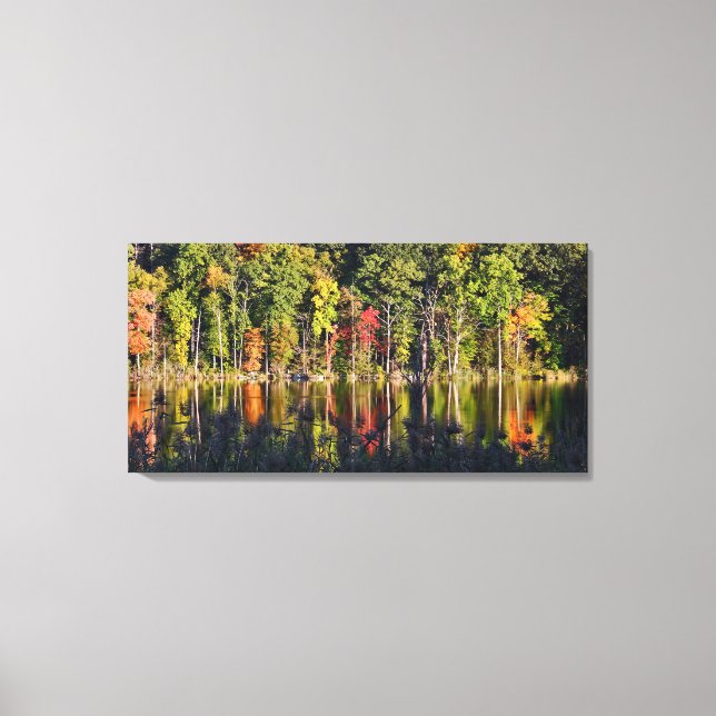 Lienzo Otoño En Beardsley Pond (Anverso)