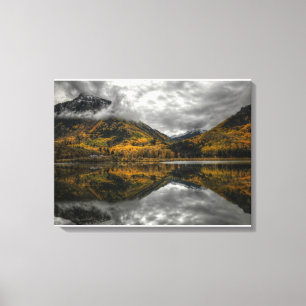 Lienzo Otoño en el lago beaver en el mármol, Colorado