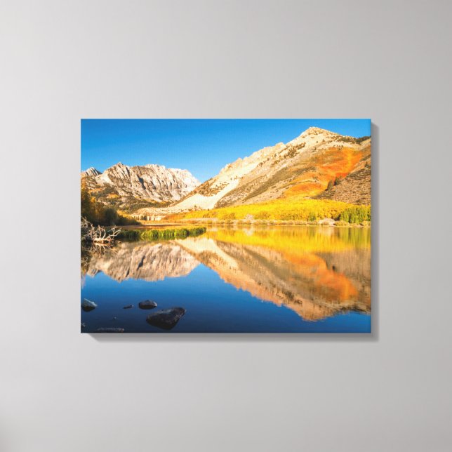 Lienzo Otoño en el lago North, California (Anverso)