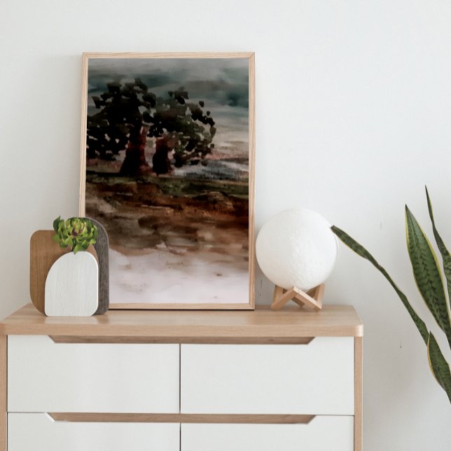 Lienzo Otoño en el paisaje acuático rural (Subido por el creador)