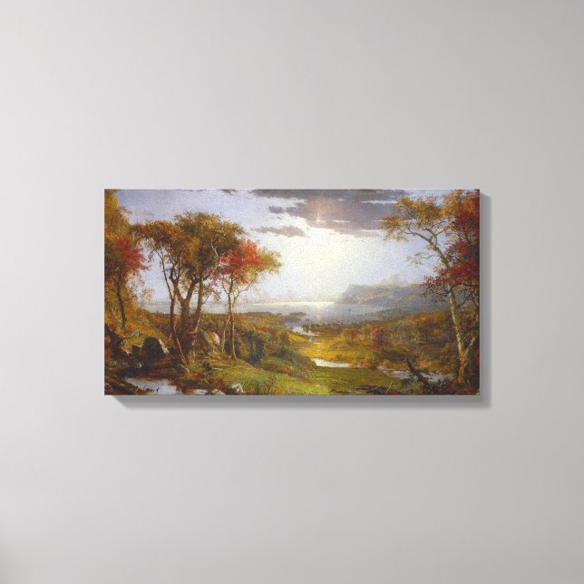 Lienzo Otoño en el río Hudson (Estado de Nueva York) (Anverso)