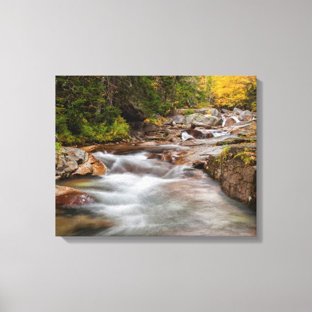 Lienzo Otoño en Jefferson Brook, New Hampshire (Anverso)