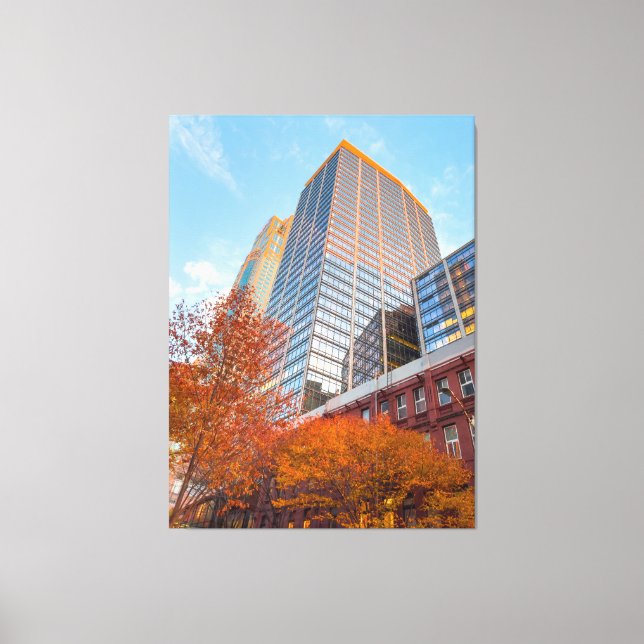 Lienzo Otoño en la ciudad (Anverso)