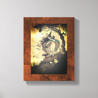 Lienzo Otoño estacional/Halloween Witch Canvas Wall Art