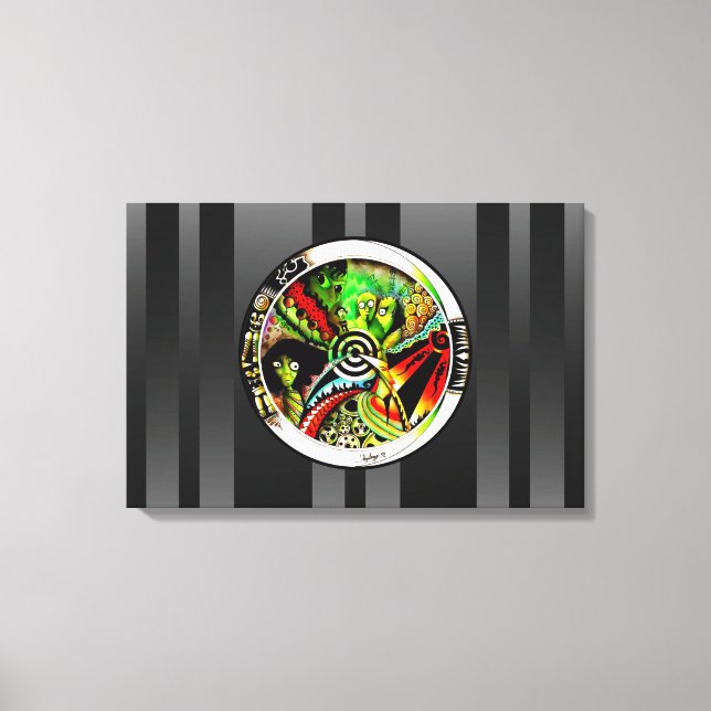 Lienzo Otras dimensiones (Anverso)