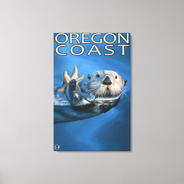 Lienzo Otter Oregon (Anverso)
