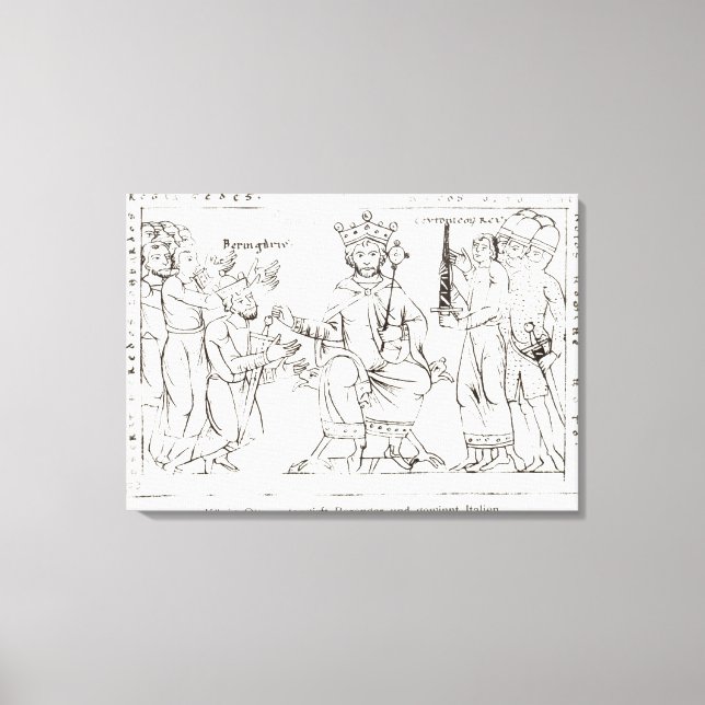 Lienzo Otto I Presentado a Berenger II (Anverso)