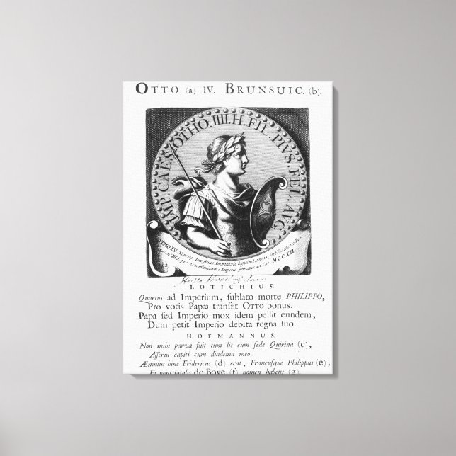 Lienzo Otto IV de Brunswick (Anverso)