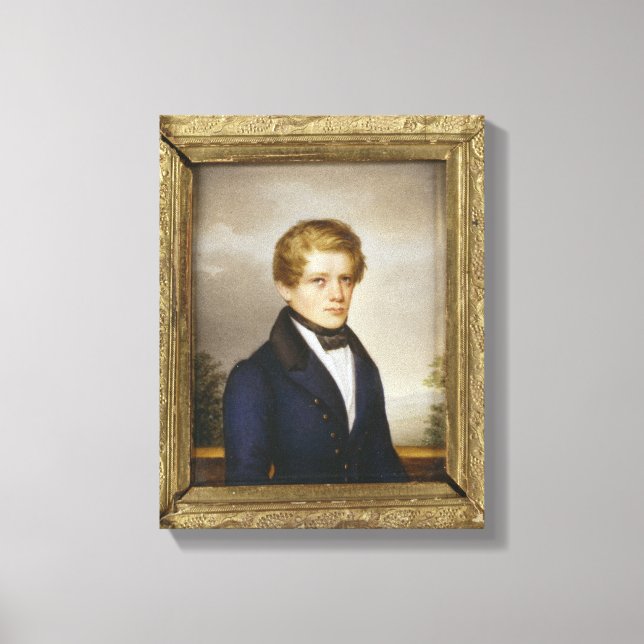 Lienzo Otto von Bismarck como estudiante, 1833 (Anverso)