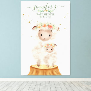 Lienzo Oveja de Bosque Animal Suave Bebe Mama