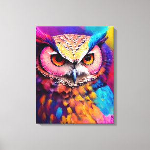 Lienzo Owl Bird Animal Discovery Adventure Nature Planet