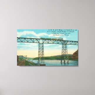 Lienzo OWR y N Bridge Scene Snake River, ID
