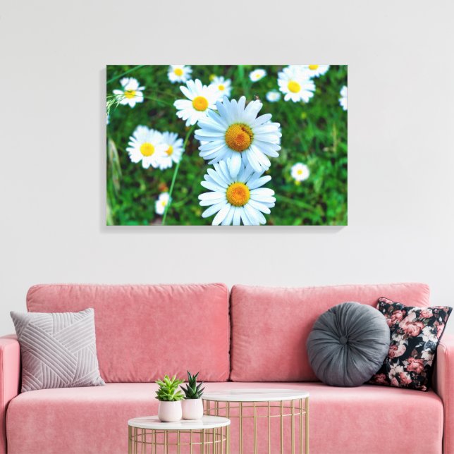 Lienzo Ox-Eye Daisies (Insitu (Sala de estar))
