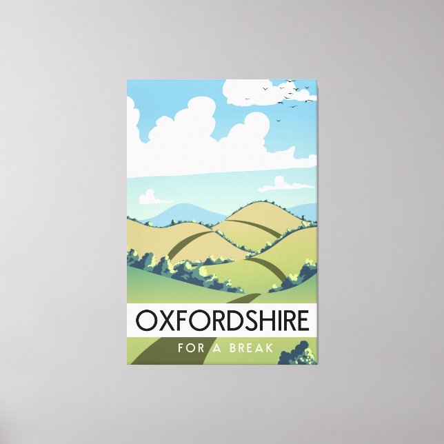 Lienzo Oxfordshire para un poster de descanso (Anverso)