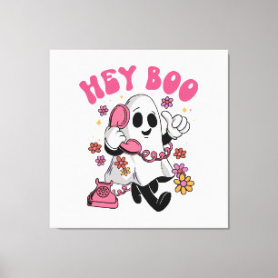 Lienzo Oye Boo - Fantasma Groovy de Halloween