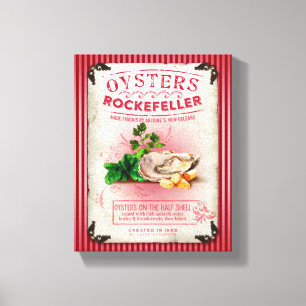 Lienzo Oysters Rockefeller en la semicírculo
