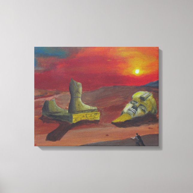 Lienzo Ozymandias (Anverso)