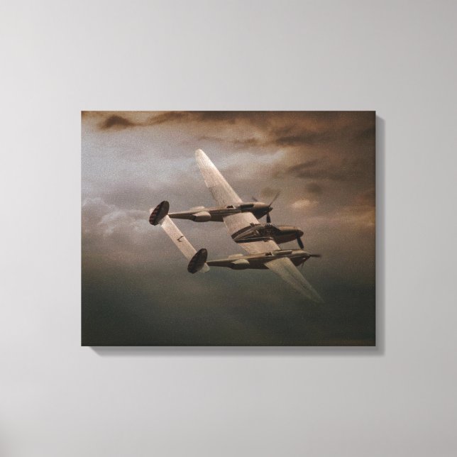 Lienzo P-38 En El Pacífico.jpg (Anverso)