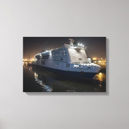 Lienzo P&O Pride of Hull Ferry por la Noche