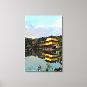 Lienzo Pabellón Dorado Kyoto Japón Reflejo del Templo