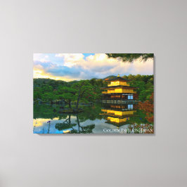 Lienzo Pabellón Dorado Kyoto Japón Reflejo del Templo